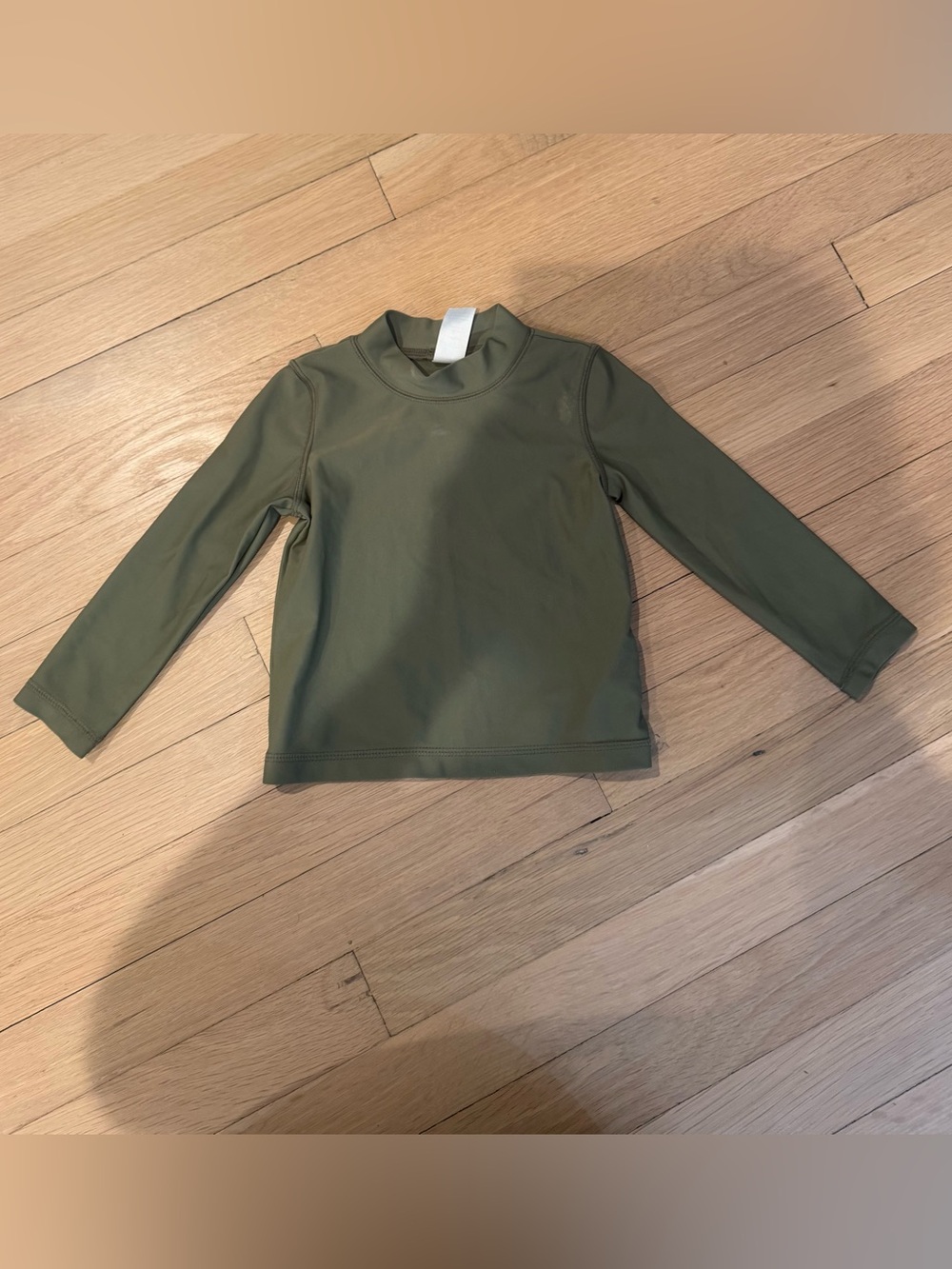 Little Planet Olive Green Long Sleeve Swim Top